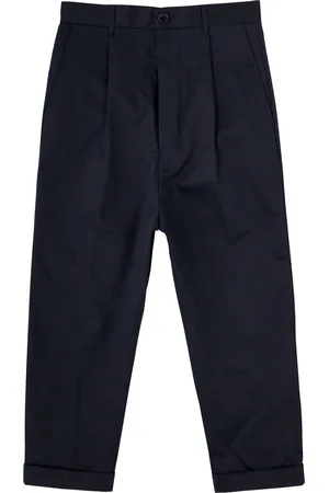 Ami Cropped Tapered-leg Cotton Chinos - - M