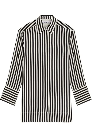 DAY Birger et Mikkelsen Lea Striped Satin Shirt - - 34 (UK8 / S)
