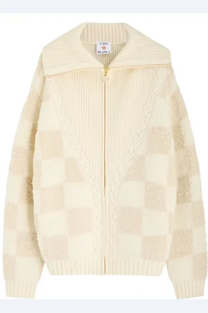Casablanca Checked Bouclé Wool-blend Jacket - - L