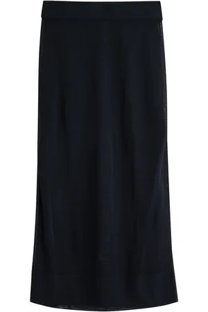 Saint Laurent Semi-sheer Knitted Midi Skirt - - M (UK12 / M)