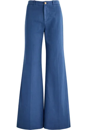 Chloé Flared Cotton-canvas Trousers - - 38 (UK10 / S)