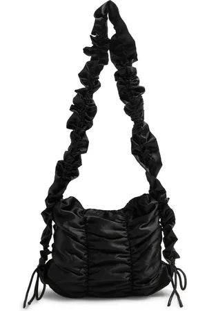 Damson Madder Ruched Satin Shoulder bag - - One Size