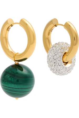Timeless Pearly Mismatched 24kt Gold-plated Hoop Earrings - - One Size