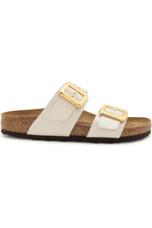 Birkenstock Sydney Metallic Leather Sliders - - 37 (IT37/ UK4)