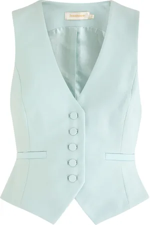ZIMMERMANN Illuminate Wool-blend Waistcoat - - 0 (UK 8 / S)
