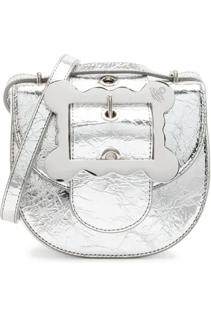 Vivienne Westwood Jodie Metallic Leather Saddle bag - - One Size