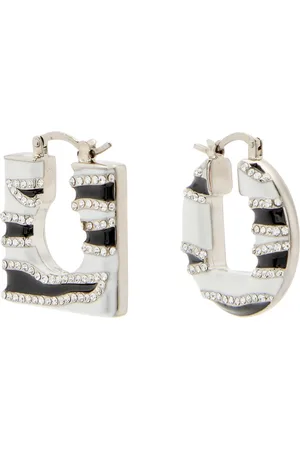 Jacquemus Les Boucles Rond Carré Enamelled Hoop Earrings - - One Size