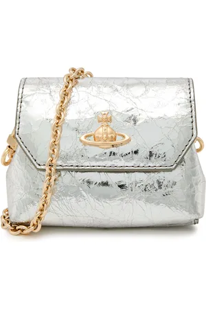 Vivienne Westwood Orb Nano Metallic Leather Cross-body bag - - One Size