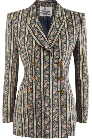Vivienne Westwood Lelio Floral-print Linen Blazer - - 42 (UK10 / S)