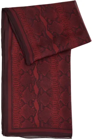 Givenchy Python-print Silk-chiffon Scarf - - One Size