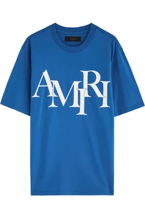 AMIRI Staggered Logo Cotton T-shirt - - L