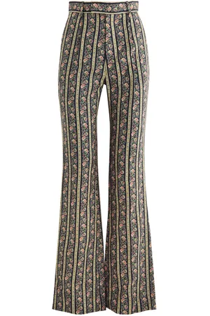 Vivienne Westwood Ray Floral-print Linen Trousers - - 42 (UK10 / S)