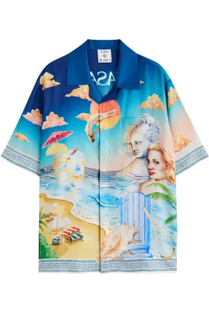 Casablanca Le Pongeon Printed Silk Shirt - - S