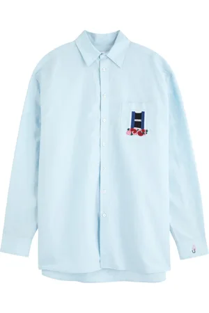 J.W.Anderson Window Embroidered Linen-blend Shirt - - 46 (IT46 / S)