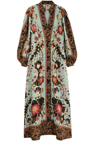 Farm Rio Floral-print Twill Maxi Dress - - L (UK14 / L)