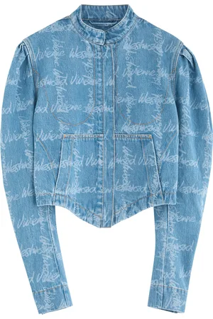 Vivienne Westwood Filli Monogrammed Denim Jacket - - L (UK14 / L)