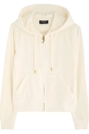 Juicy Couture Robertson Hooded Velour Sweatshirt - - XS (UK6 / XS)