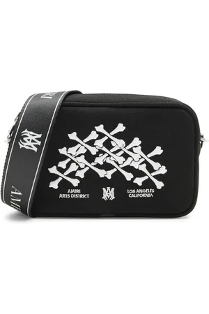 AMIRI Bones Stacked Canvas Camera bag - - One Size