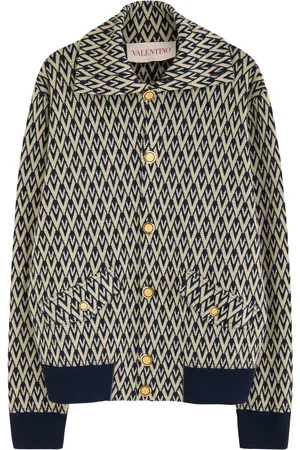 VALENTINO GARAVANI Logo-monogrammed Wool Cardigan - - L