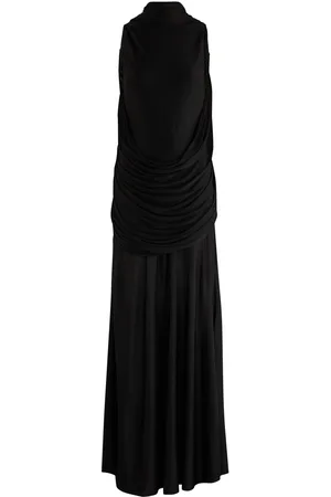 Loewe Pebble Draped Satin-jersey Maxi Dress - - 36 (UK8 / S)
