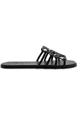 Loewe Anagram Petal Leather Sliders - - 37 (IT37 / UK4)