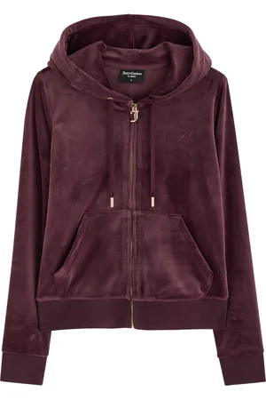 Juicy Couture Robertson Hooded Velour Sweatshirt - - M (UK12 / M)