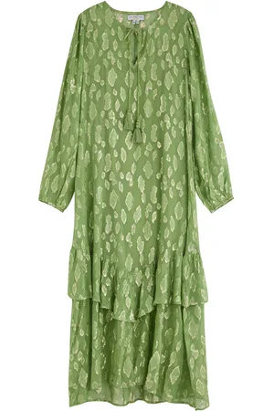 Never Fully Dressed Harmony Metallic-jacquard Chiffon Midi Dress - - 10 (UK10 / S)