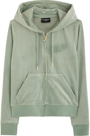 Juicy Couture Robertson Hooded Velour Sweatshirt - - L (UK14 / L)
