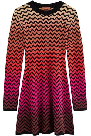 Missoni Zigzag-intarsia Cotton-blend Mini Dress - - IT42 (UK10 / S)