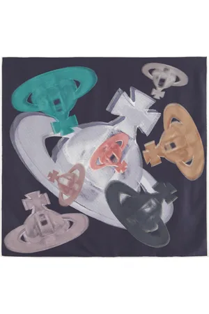 Vivienne Westwood Halftone Orbs Printed Silk-satin Scarf - - One Size