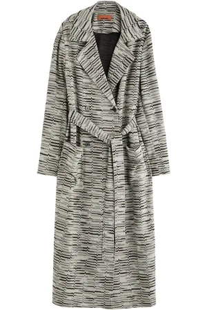 Missoni Patterned-intarsia Metallic-knit Trench Coat - - IT40 (UK8 / S)