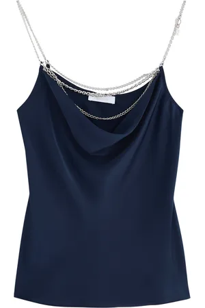 Paco rabanne Chain-embellished Satin Camisole top - - 38 (UK10 / S)
