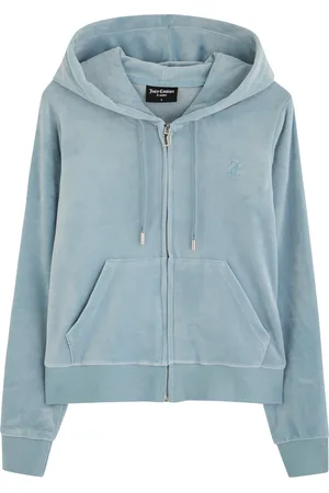Juicy Couture Robertson Hooded Velour Sweatshirt - - L (UK14 / L)