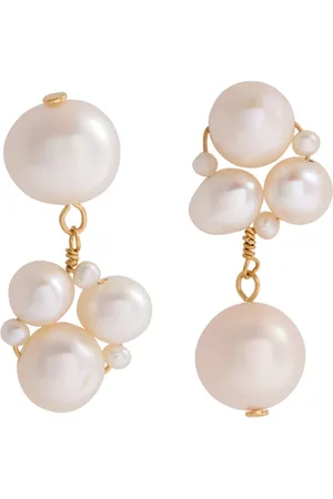 COMPLETEDWORKS Asymmetric 18kt Gold Vermeil Drop Earrings - One Size