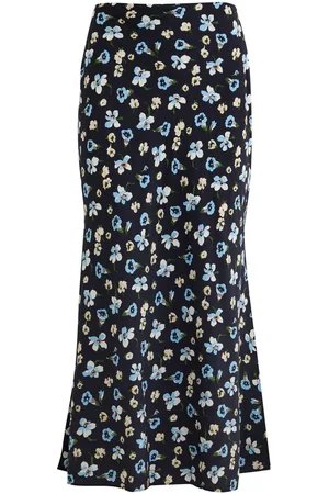 VERONICA BEARD Clover Printed Silk-blend Midi Skirt - - 6 (UK10 / S)