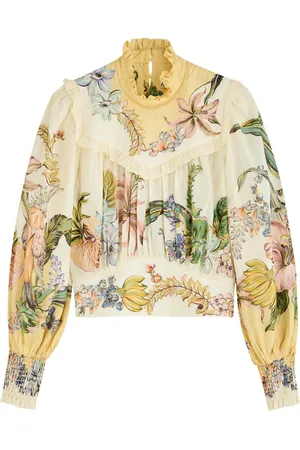 ALÉMAIS Oleander Floral-print Woven Blouse - - 10 (UK10 / S)