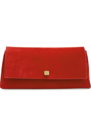 Khaite Audrey Suede Clutch - - One Size