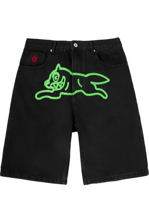 ICECREAM Running Dog Printed Denim Shorts - - W32 (W32 / M)