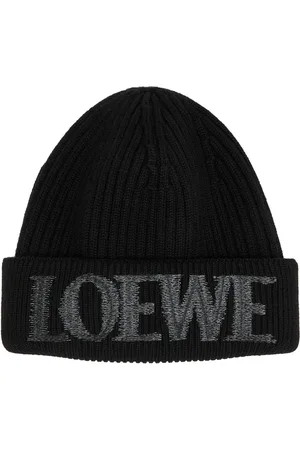 Loewe Logo-embroidered Ribbed Wool Beanie - - One Size