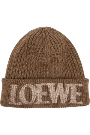 Loewe Logo-embroidered Ribbed Wool Beanie - - One Size
