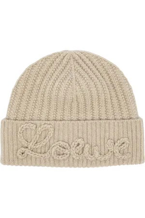 Loewe Logo-appliqué Ribbed Wool Beanie - - One Size
