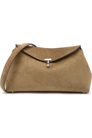 Totême T-lock Suede Clutch - - One Size