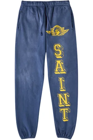 SAINT MXXXXXX Angels of Death Printed Cotton Sweatpants - - L