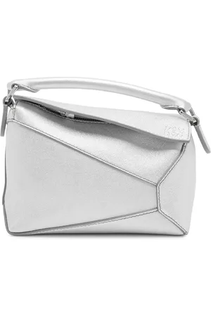 Loewe Puzzle Edge Mini Metallic Leather Cross-body bag - - One Size