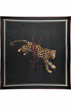 Saint Laurent Printed Modal-blend Scarf - - One Size