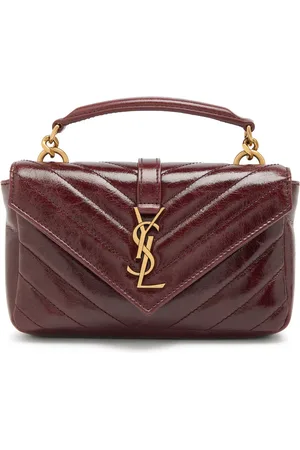 Saint Laurent College Mini Patent Leather Cross-body bag - - One Size