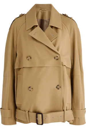 Totême Belted Double-breasted Leather Trench Coat - - 38 (UK10 / S)