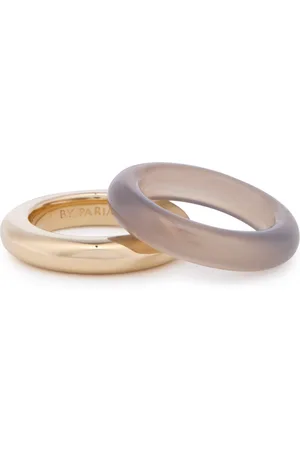 BY PARIAH Stack Pinky Rings - set of two - - 45 (UK G)