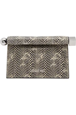 Jacquemus La Petite Pochette Rond Python-effect Leather Clutch - - One Size