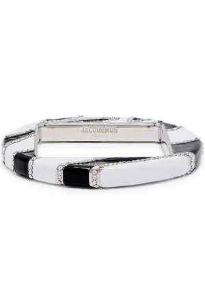 Jacquemus Le Bracelet Rond Zebra Enamelled Bracelet - - One Size